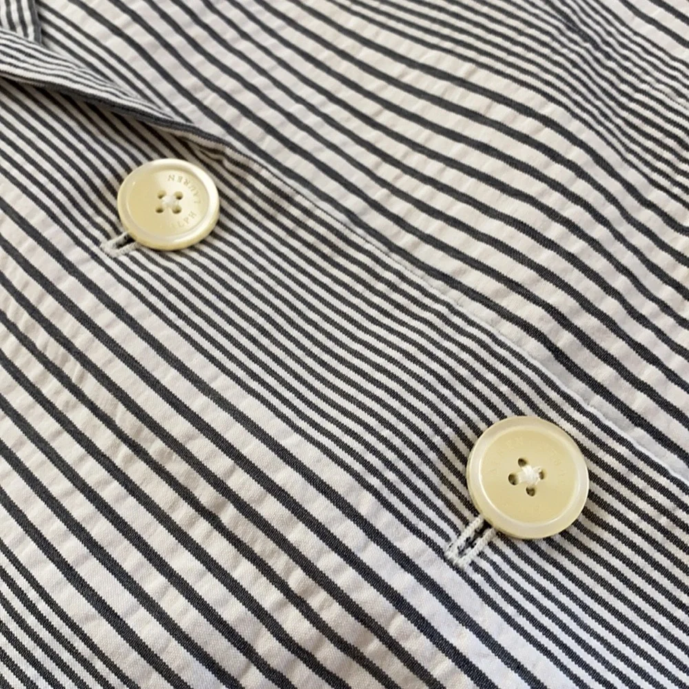 New Ralph Lauren Seersucker Cotton Sartorial Blazer jacket